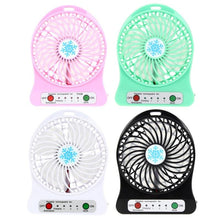 Load image into Gallery viewer, მაგიდაზე დასადგამი მინი ვენტილატორი Portable Mini Fan With LED Light