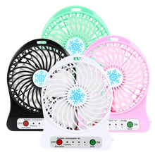 Load image into Gallery viewer, მაგიდაზე დასადგამი მინი ვენტილატორი Portable Mini Fan With LED Light