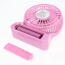 Load image into Gallery viewer, მაგიდაზე დასადგამი მინი ვენტილატორი Portable Mini Fan With LED Light