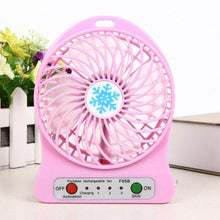 Load image into Gallery viewer, მაგიდაზე დასადგამი მინი ვენტილატორი Portable Mini Fan With LED Light