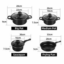 Load image into Gallery viewer, თუჯის ქვაბების და ჩამჩების 13 ცალიანი ნაკრები