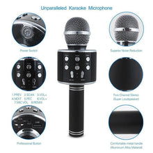 Load image into Gallery viewer, უკაბელო Bluetooth მიკროფონი დინამიკით Handheld KTV WS-858 Black