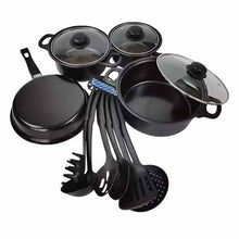 Load image into Gallery viewer, თუჯის ქვაბების და ჩამჩების 13 ცალიანი ნაკრები