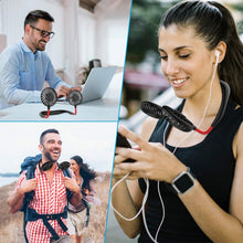 Load image into Gallery viewer, კისერზე ჩამოსაკიდი უკაბელო ვინტილატორი OEM