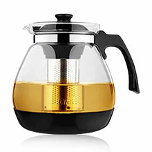 Load image into Gallery viewer, მინის ჩაიდანი უჟანგავი ფოლადის ფილტრით და 6 ჭიქით Lilac LC-007