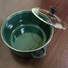 Load image into Gallery viewer, ემალის ქვაბების ნაკრები RUIBEITU 5PCS Green