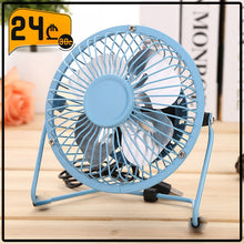 Load image into Gallery viewer, 4 ფრთიანი მინი ვენტილატორი USB ჩასაერთებლით USB Mini Fan