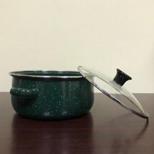 Load image into Gallery viewer, ემალის ქვაბების ნაკრები RUIBEITU 5PCS Green