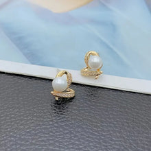 Load image into Gallery viewer, ტრენდული გულის ფორმის საყურეები 18K GOLD JJ02
