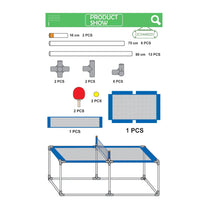 Load image into Gallery viewer, საბავშვო ასაწყობი ტენისის მაგიდის ნაკრები 2 ჩოგანთან და ბურთთან ერთად
