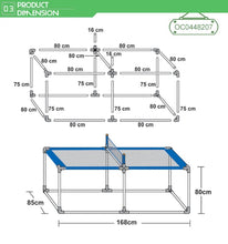 Load image into Gallery viewer, საბავშვო ასაწყობი ტენისის მაგიდის ნაკრები 2 ჩოგანთან და ბურთთან ერთად
