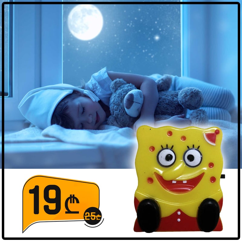საბავშვო ღამის LED სანათი SpongeBobb YP-621