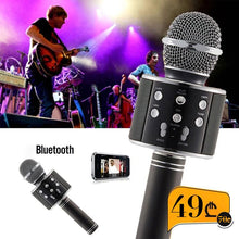Load image into Gallery viewer, უკაბელო Bluetooth მიკროფონი დინამიკით Handheld KTV WS-858 Black

