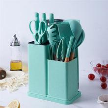 Load image into Gallery viewer, სამზარეულოს დანებისა და ჩამჩების 19 ცალიანი ნაკრები დაფით OEM 9960
